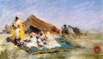 William Merritt Chase Painting - Arab Encampment William Merritt Chase